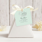  geschetste bloempastel bewaar de datum bedankjes labels