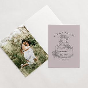  geschetste bruiloft taart foto opslaan van de dat kaart