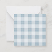 Geschetste dennen mini persoonlijk vakantiebord notitiekaartje (Achterkant)