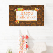 Geschetste Halloween Pompoen Spandoek (Insitu)