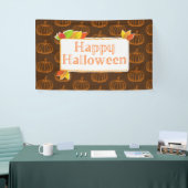 Geschetste Halloween Pompoen Spandoek (Beurs)