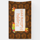 Geschetste Halloween Pompoen Spandoek (Verticaal)