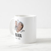 Geschetste Mama Hart Foto Koffiemok (Voorkant links)