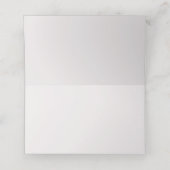 Geschetste Moderne Bloemen Trouwplaats Kaart Plaatskaartje (Binnenkant ongevouwen)