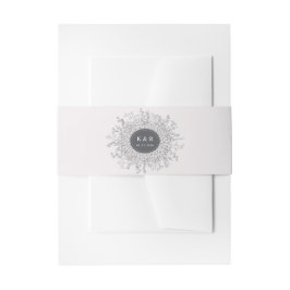 Geschetste moderne bloemenkrans bruiloft uitnodigingen wikkel