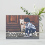 geschetste overlay | Chanoeka fotokaart Feestdagenkaart (Staand voorkant)