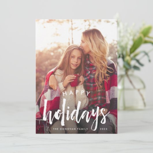 Geschetste overlay | Kerstkaart (Staand voorkant)