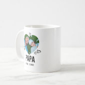 Geschetste Papa Hart Foto Koffiemok (Voorkant links)