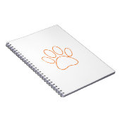 Geschetste puppy pootafdruk notitieboek (Rechterzijde)