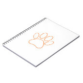 Geschetste puppy pootafdruk notitieboek (Linkerzijde)