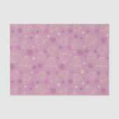 Geschetste Queen Anne-kant bloemen tissuepapier (Voorkant)