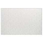 Geschetste wilde bloemen op wit stof (Yard (91,4 cm))
