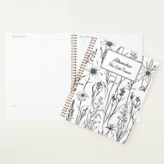 Geschetste Wilde Bloemen Planner (Display)