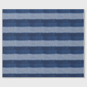 Gescheurd denim: blauwe jeans stof. cadeaupapier (Vlak)