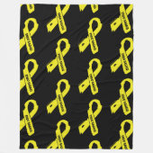 Gescheurd lint/badass...Endometriose fleece deken (Voorkant)