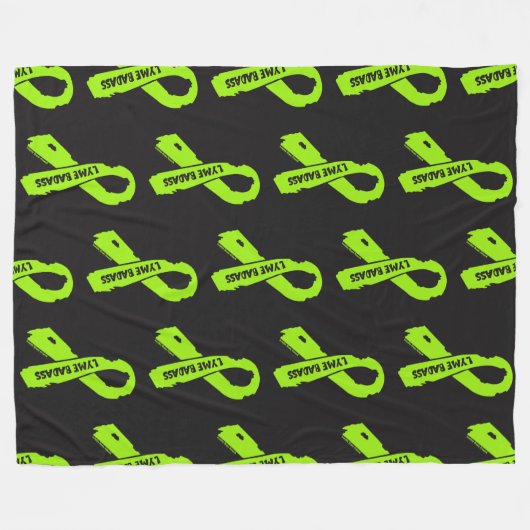 Gescheurd lint/badass...Lyme Fleece Deken (Voorkant (Horizontaal))