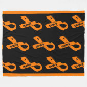 Gescheurd Lint/Badass...RSD/CRPS Fleece Deken (Voorkant (Horizontaal))