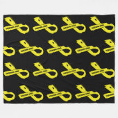 Gescheurd lint/krijger...Endometriose Fleece Deken (Voorkant (Horizontaal))