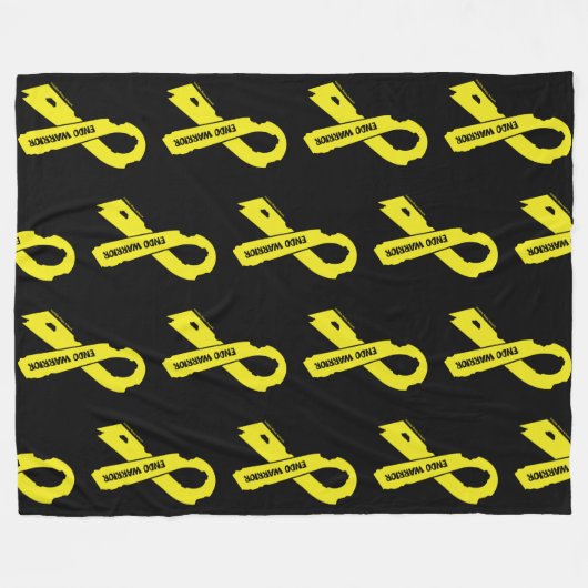 Gescheurd lint/krijger...Endometriose Fleece Deken (Voorkant (Horizontaal))