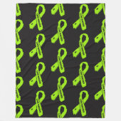 Gescheurd lint/krijger...Lyme Fleece Deken (Voorkant)