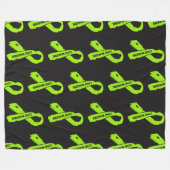 Gescheurd lint/krijger...Lyme Fleece Deken (Voorkant (Horizontaal))