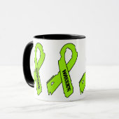 Gescheurd lint/krijger...Lyme Mok (Voorkant links)