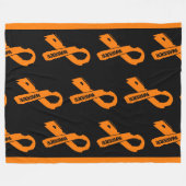Gescheurd lint / krijger...RSD / CRPS Fleece Deken (Voorkant (Horizontaal))