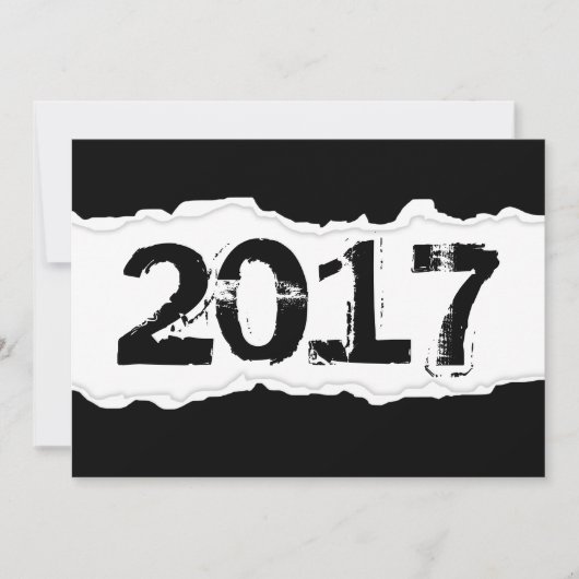 gescheurd papier 2017 kaart (Voorkant)