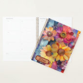 Gescheurd papier collage bloemen 20XX spiraal plan Planner (Display)