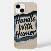 Gescheurd papier Humor Quote iPhone Case (Achterkant)