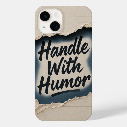 Gescheurd papier Humor Quote iPhone Case (Achterkant)