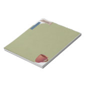 Gescheurd papier Koffiekopje Groen plakboek papier Notitieblok (Linkerzijde)