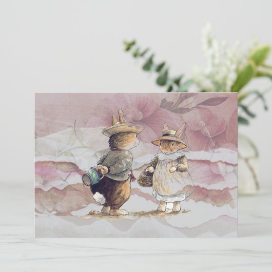  gescheurd papier peter konijn kaart (Staand voorkant)