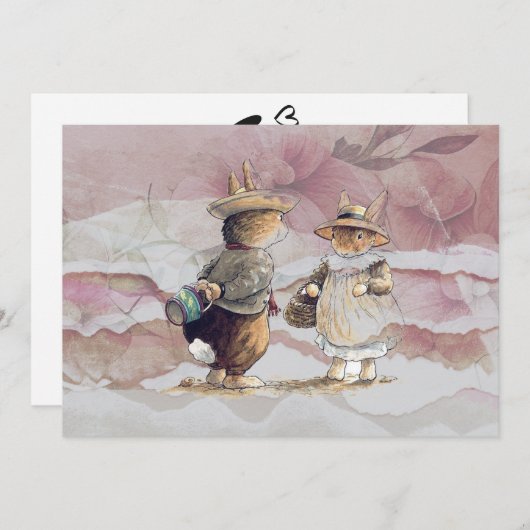  gescheurd papier peter konijn kaart (Voorkant / Achterkant)