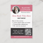 Gescheurd papier Romance Auteur Boek Release Marke Visitekaartje (Achterkant)