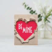 Gescheurd papieren hart briefkaart (Staand voorkant)