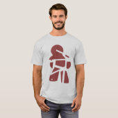 Gescheurd uit elkaar Meple Board Game Art Design T-shirt (Voorkant volledig)