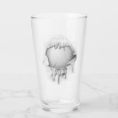 gescheurd volleybalglas glas (Achterkant)