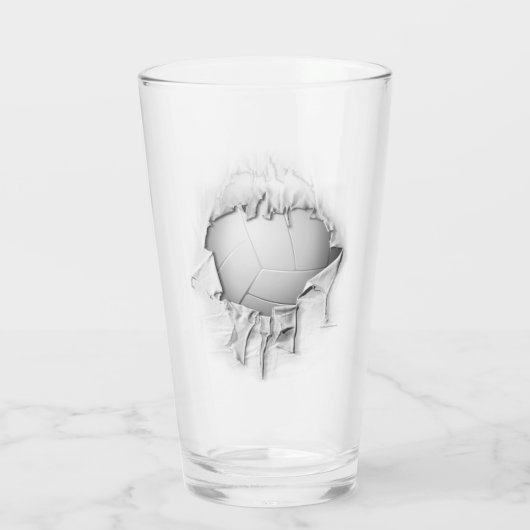 gescheurd volleybalglas glas (Achterkant)