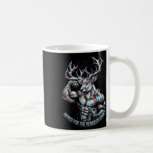 Gescheurd voor de games Funny Christmas Gym Workou Koffiemok
