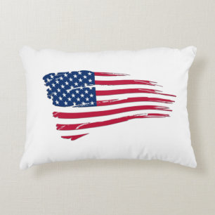 Gescheurde Amerikaanse vlag Accent Kussen