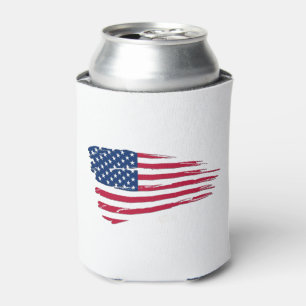 Gescheurde Amerikaanse vlag Blikjeskoeler