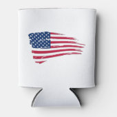 Gescheurde Amerikaanse vlag Blikjeskoeler (Voorkant)