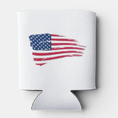Gescheurde Amerikaanse vlag Blikjeskoeler (Achterkant)