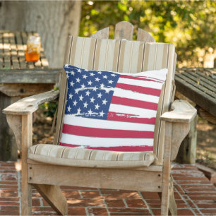 Gescheurde Amerikaanse vlag Buitenkussen