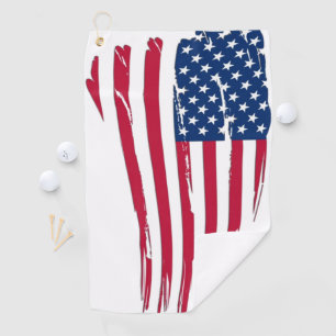 Gescheurde Amerikaanse vlag Golfhanddoek