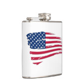 Gescheurde Amerikaanse vlag Heupfles (Rechts)
