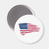 Gescheurde Amerikaanse vlag Magneet (Voorkant / Achterkant)