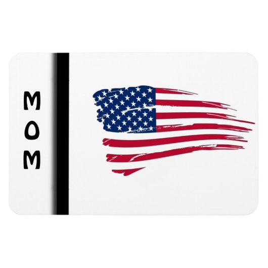 Gescheurde Amerikaanse vlag Magneet (Horizontaal)