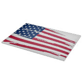 Gescheurde Amerikaanse vlag Snijplank (Hoek)